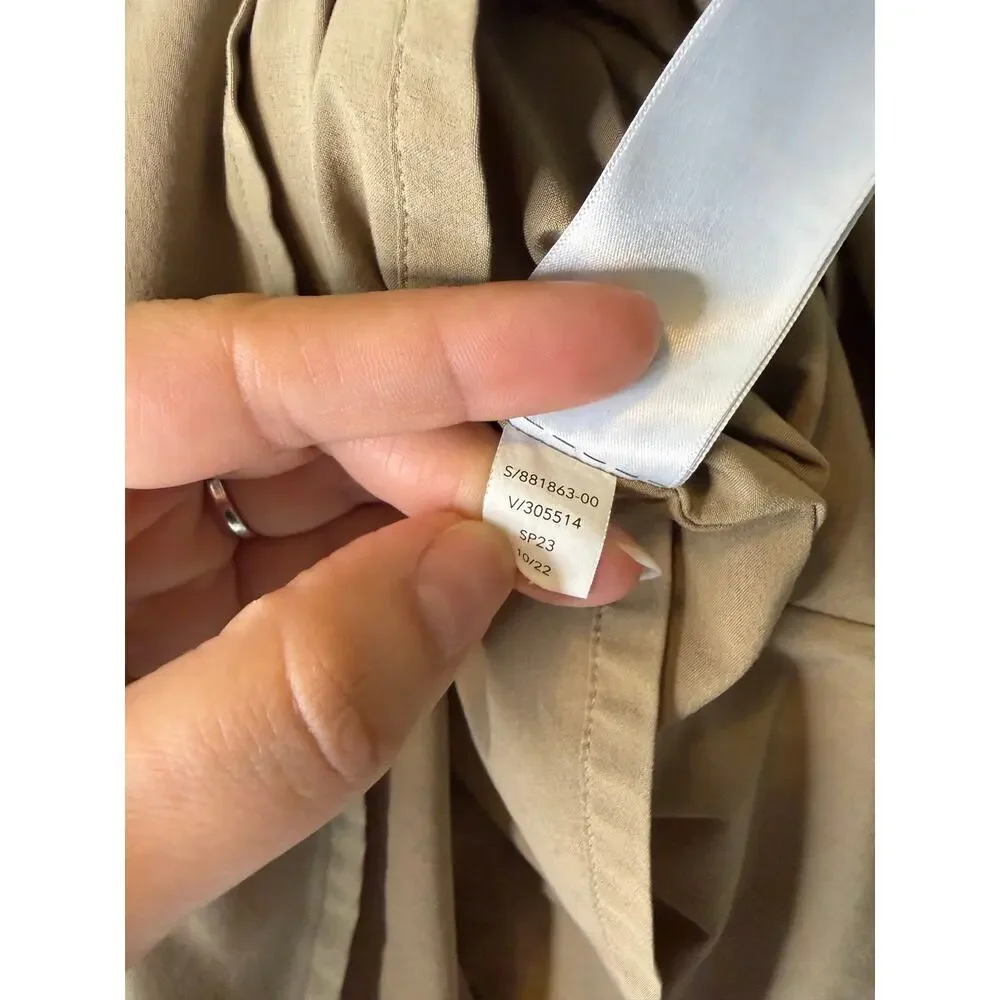 Athleta Girl School Day Khaki Beige Uniform Dress Size XS 6 (flaw)